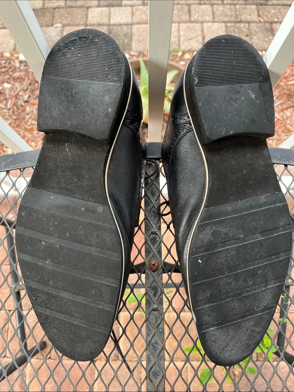 Steve Madden Black Leather Derby Dress Shoes